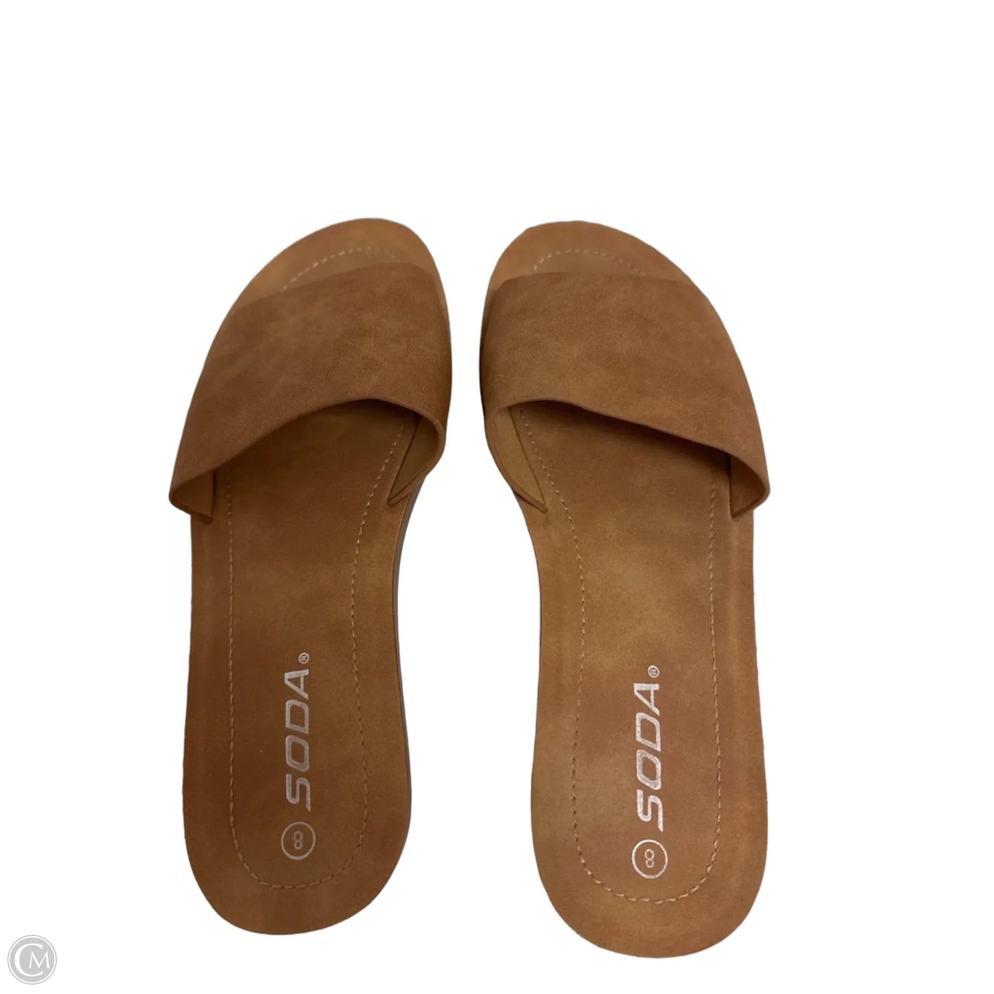 Sandals Flats By Soda In Brown, Size: 8
