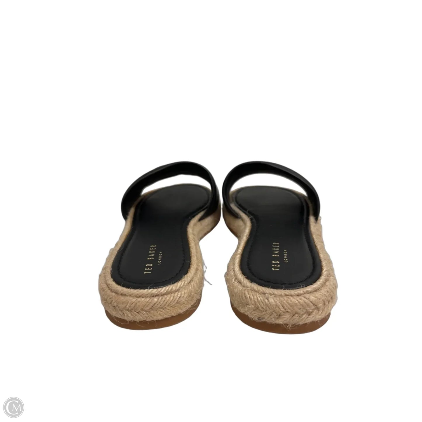 Sandals Flats By Ted Baker In Black, Size: 6.5
