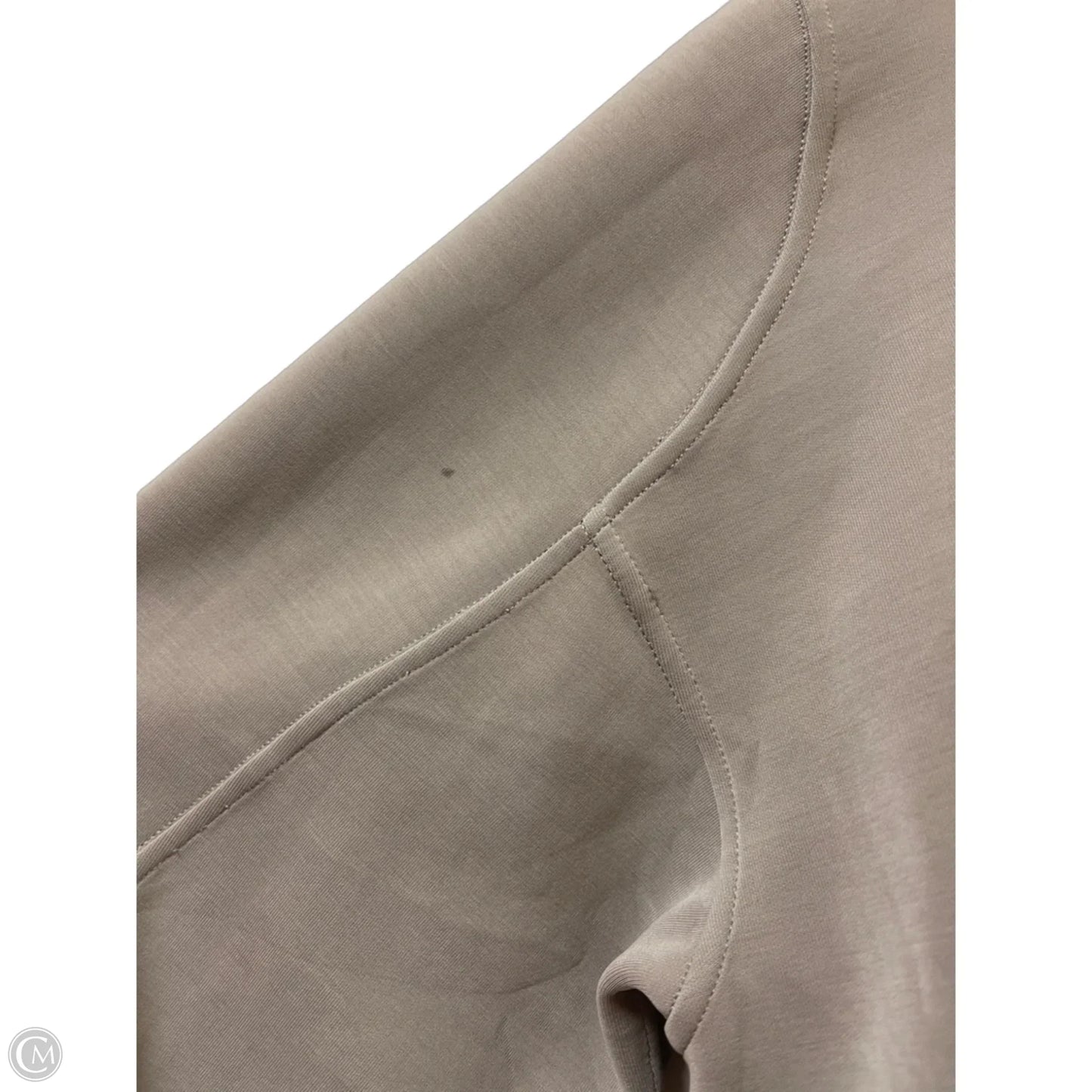 Athletic Sweatshirt Hoodie By Lululemon In Tan, Size: 10