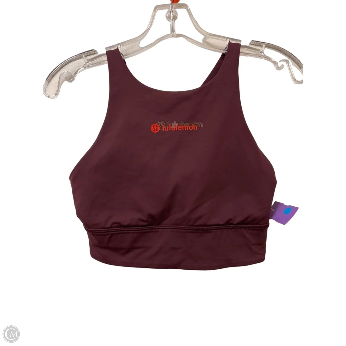 Athletic Bra By Lululemon In Maroon, Size: 8