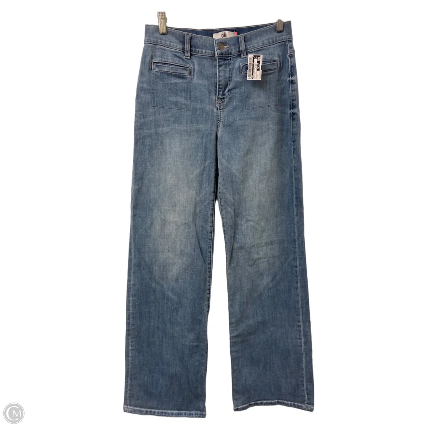 Jeans Wide Leg By Cabi In Blue Denim, Size: 4