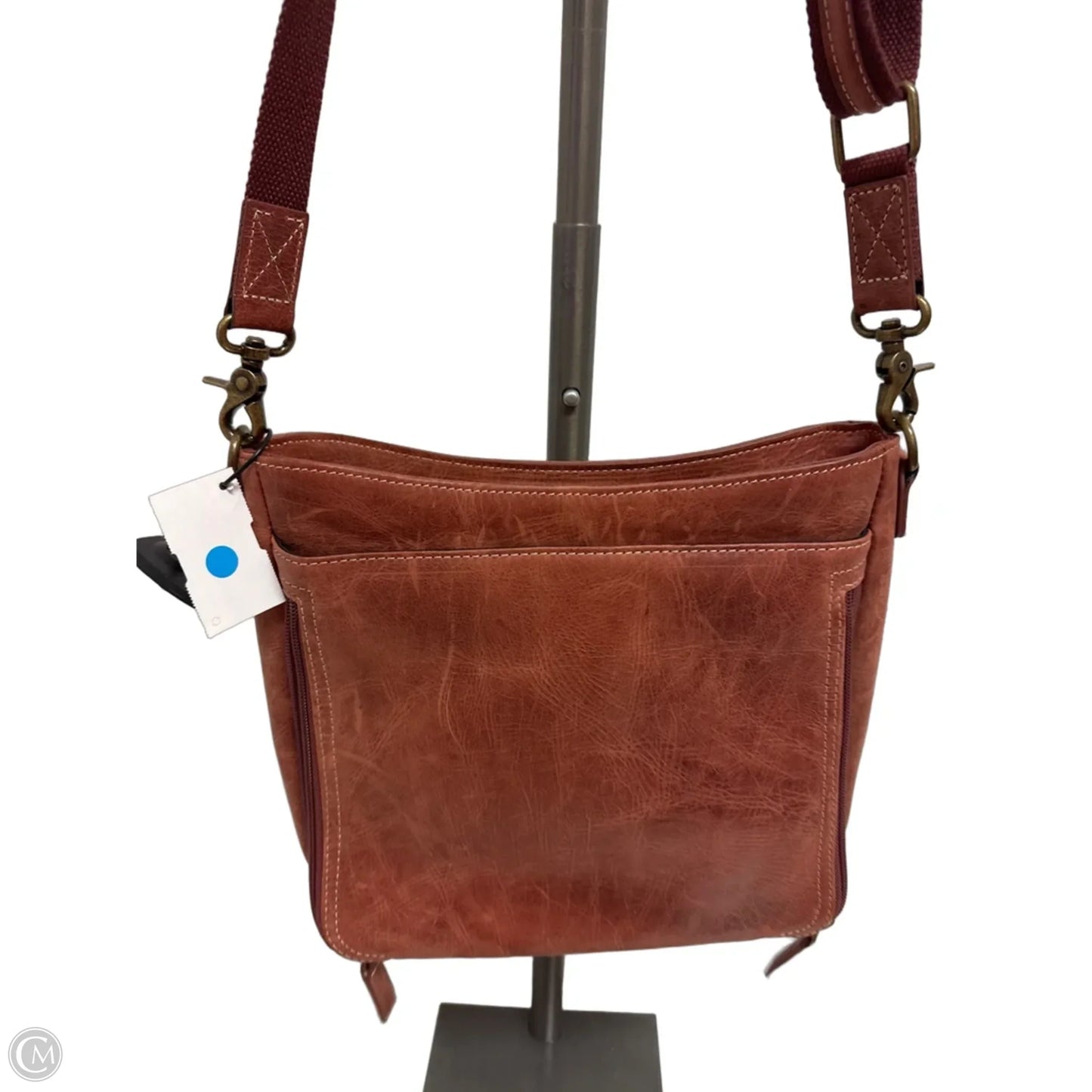 Crossbody Leather By Clothes Mentor, Size: Medium