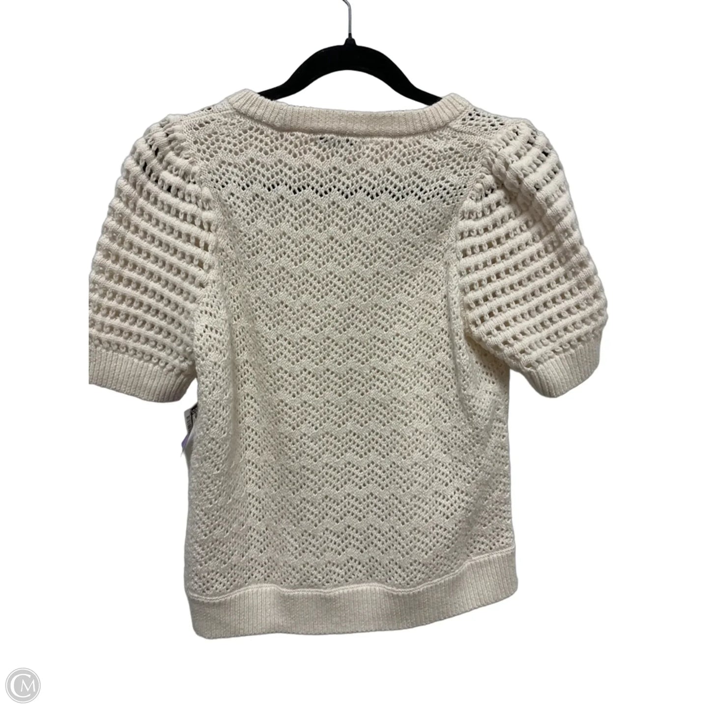 Sweater Short Sleeve By Madewell In Cream, Size: Xs