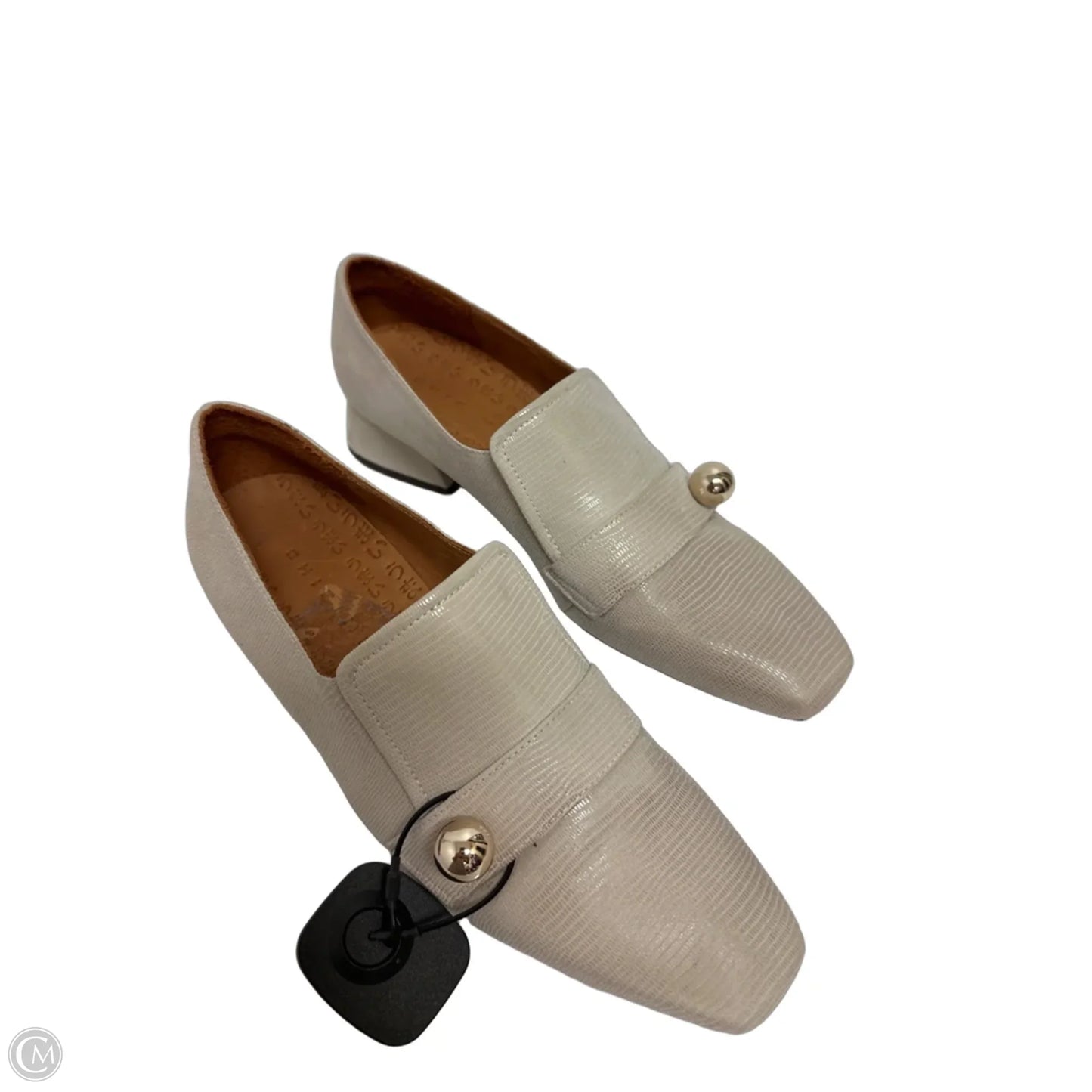Shoes Heels Block By Cma In Cream, Size: 6.5