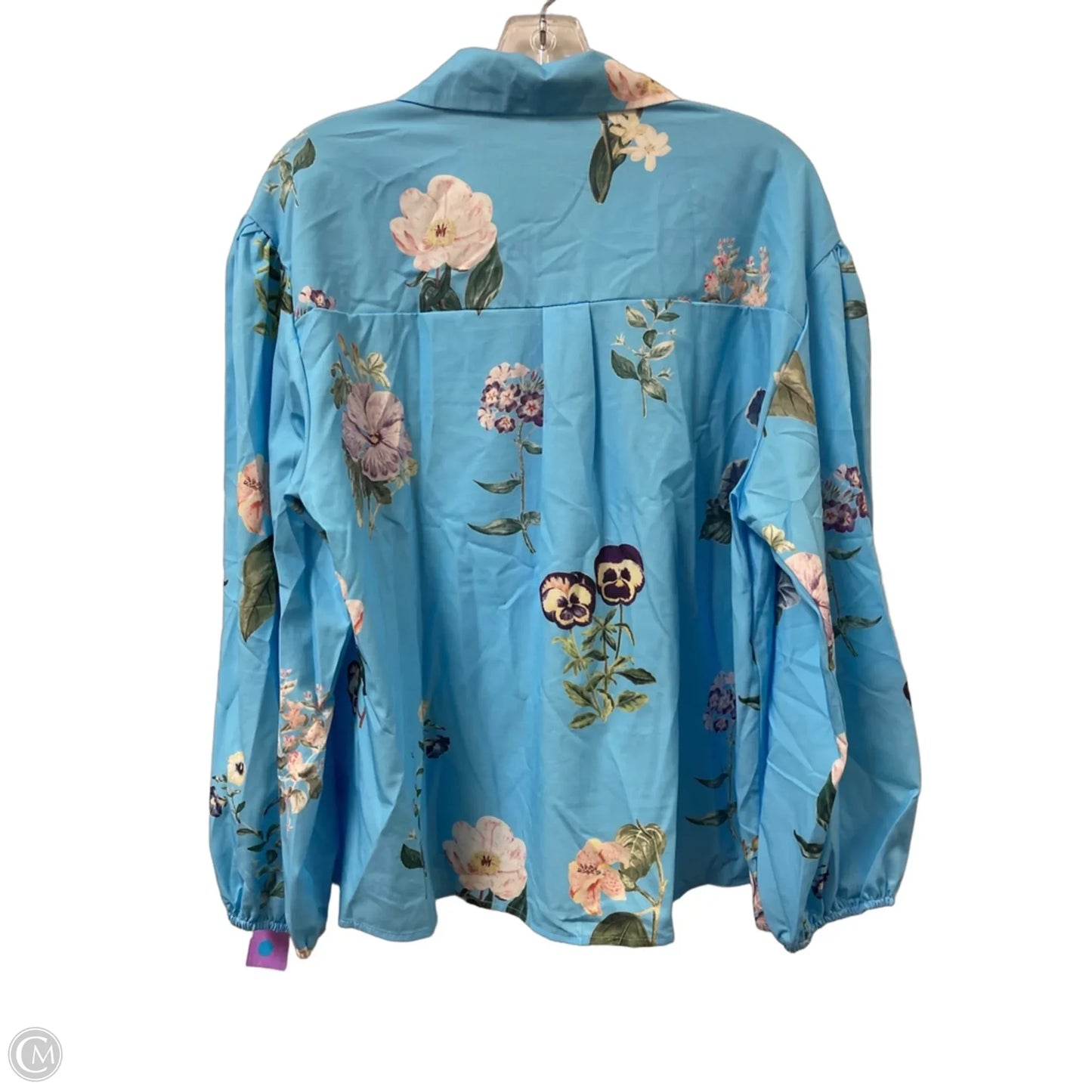 Top Long Sleeve By Clothes Mentor In Blue, Size: L