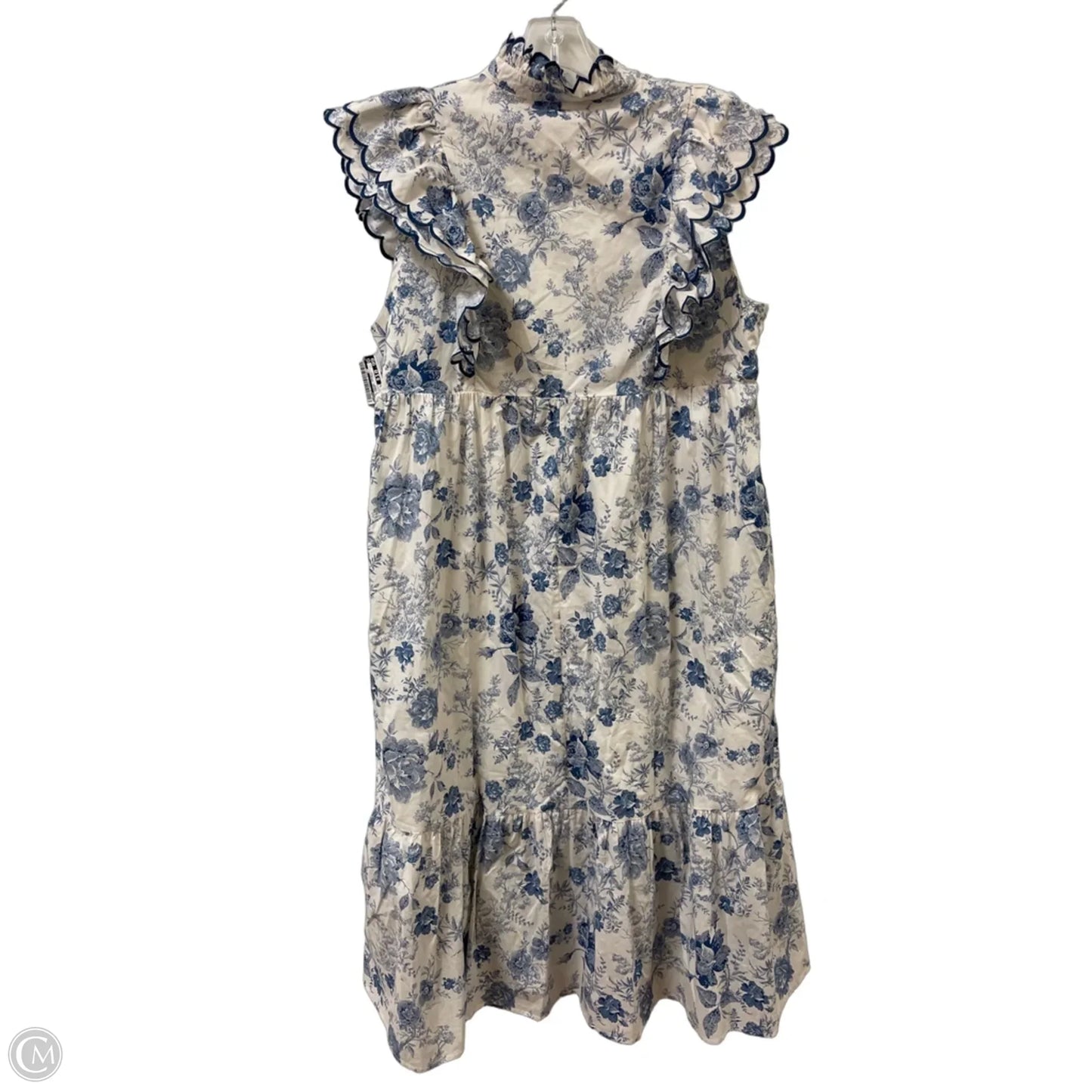 Dress Casual Maxi By Umgee In Blue & Cream, Size: M