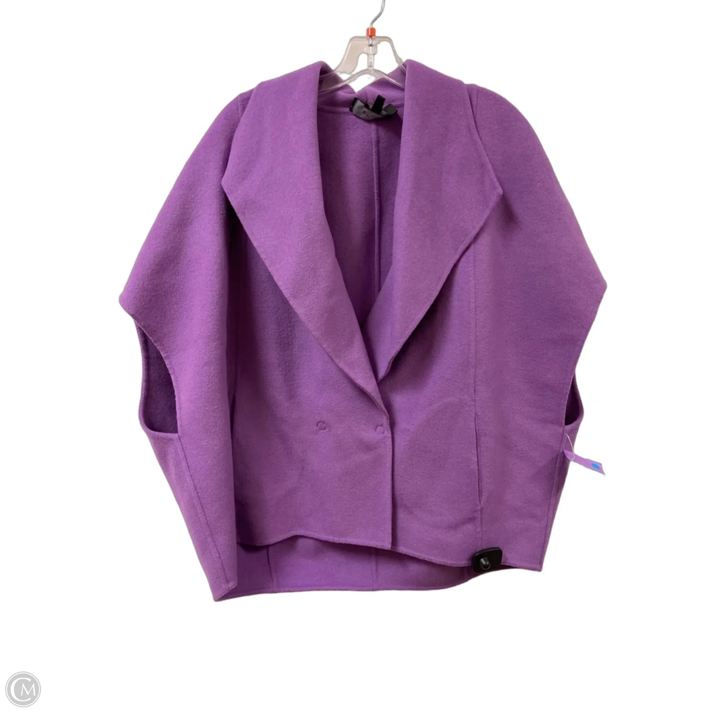 Coat Luxury Designer By St John Collection In Purple, Size: M