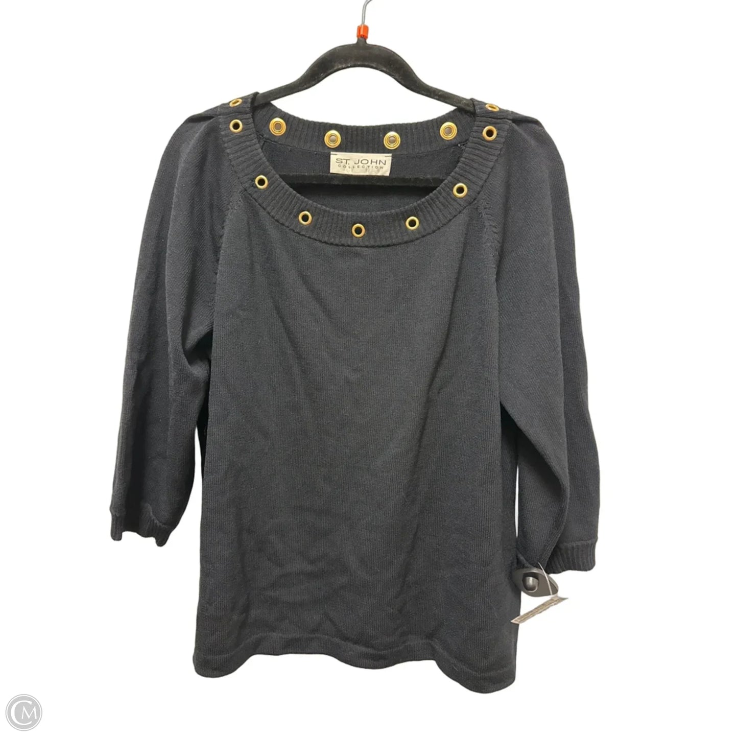 Sweater Luxury Designer By St John Collection In Black, Size: L