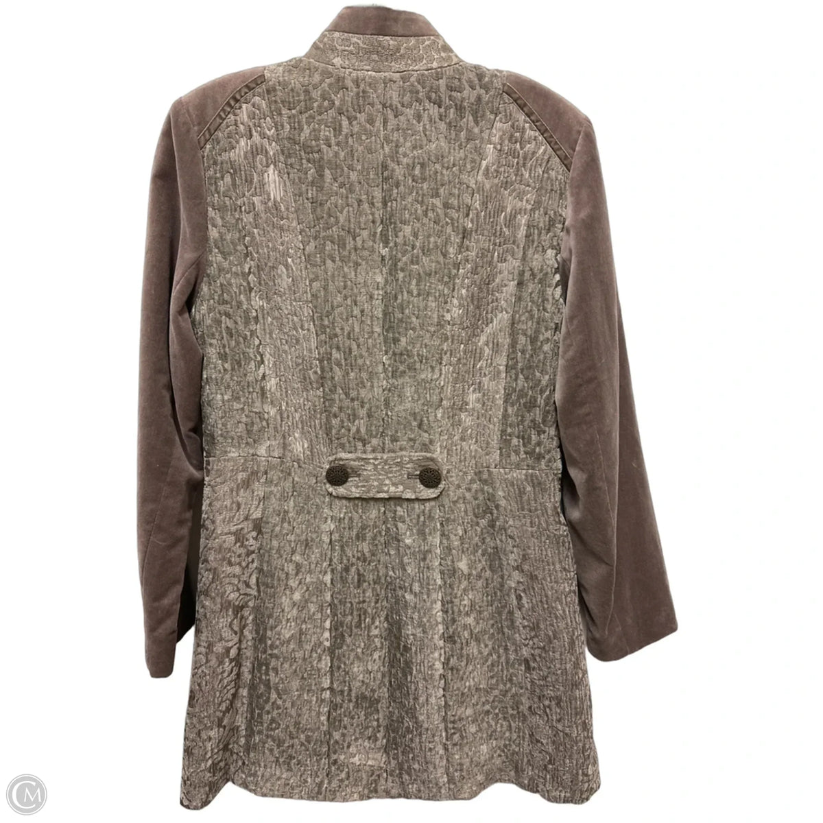 Coat Peacoat By Chicos In Grey, Size: S