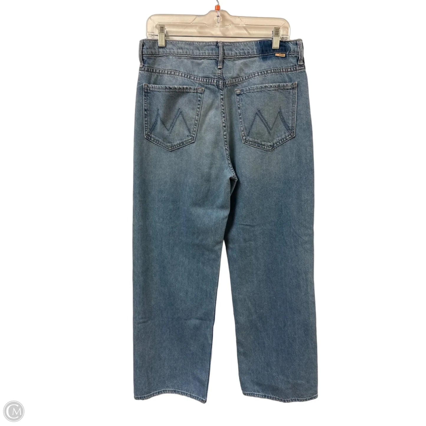 Jeans Wide Leg By Mother In Blue Denim, Size: 8