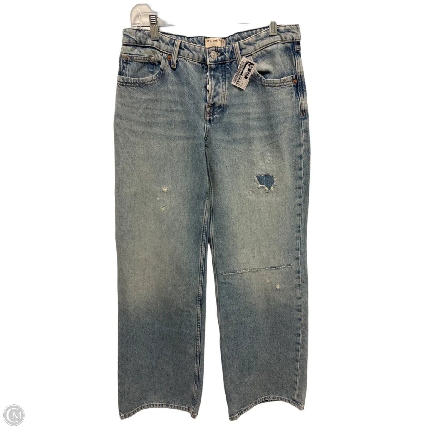 Jeans Wide Leg By We The Free In Blue Denim, Size: 6