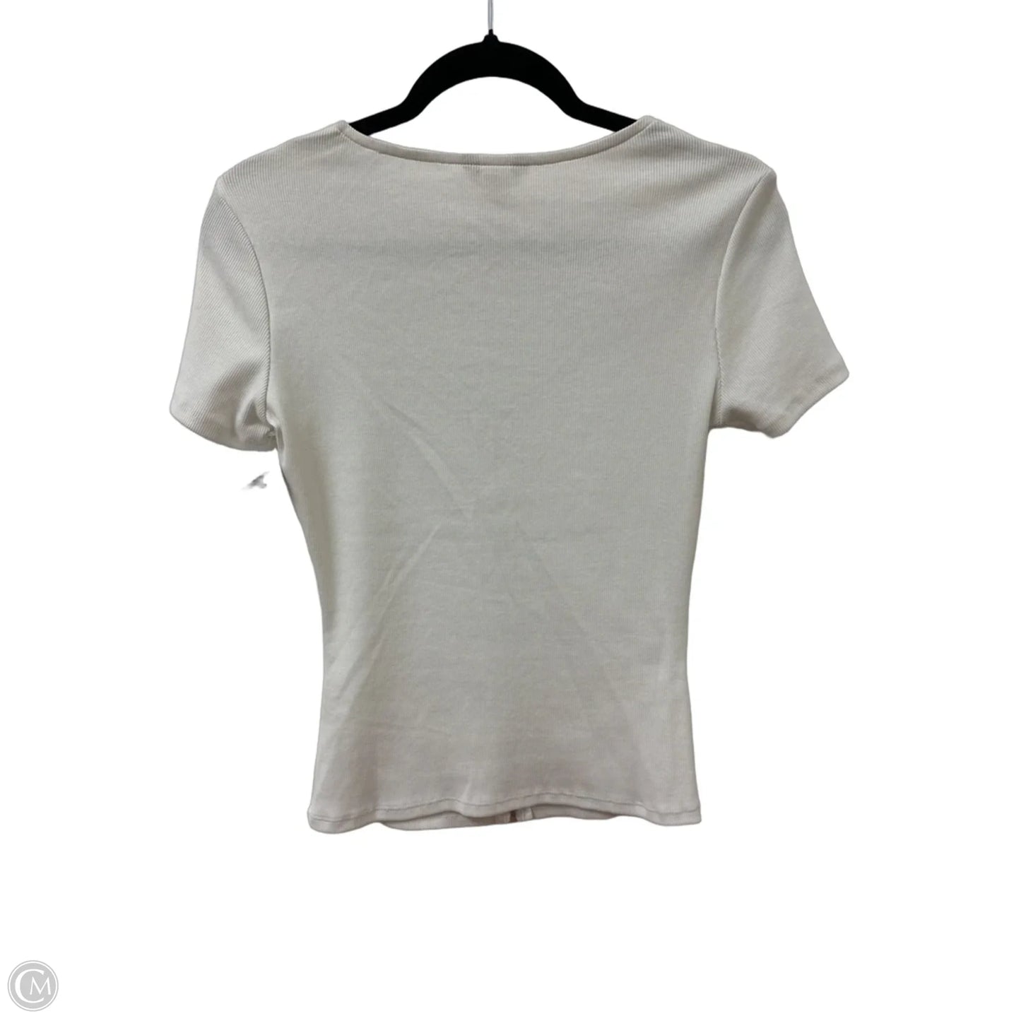 Top Short Sleeve By Guess In White, Size: M