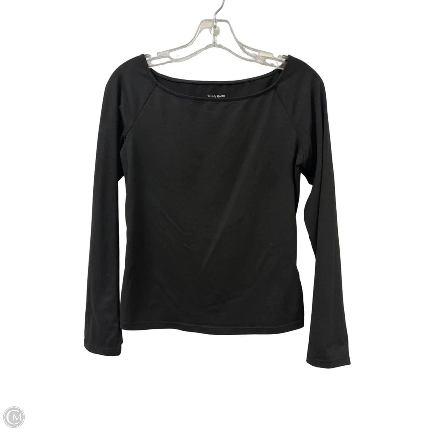 Top Long Sleeve Basic By Trendy Queen In Black, Size: M