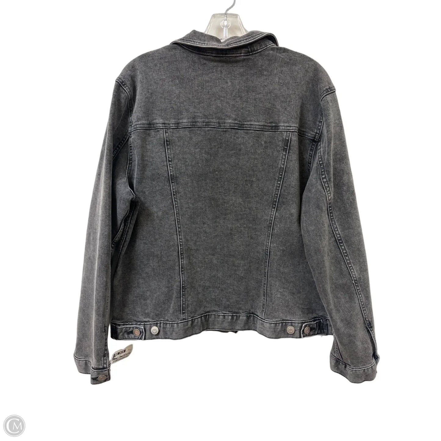 Jacket Denim By Time And Tru In Black, Size: 2x
