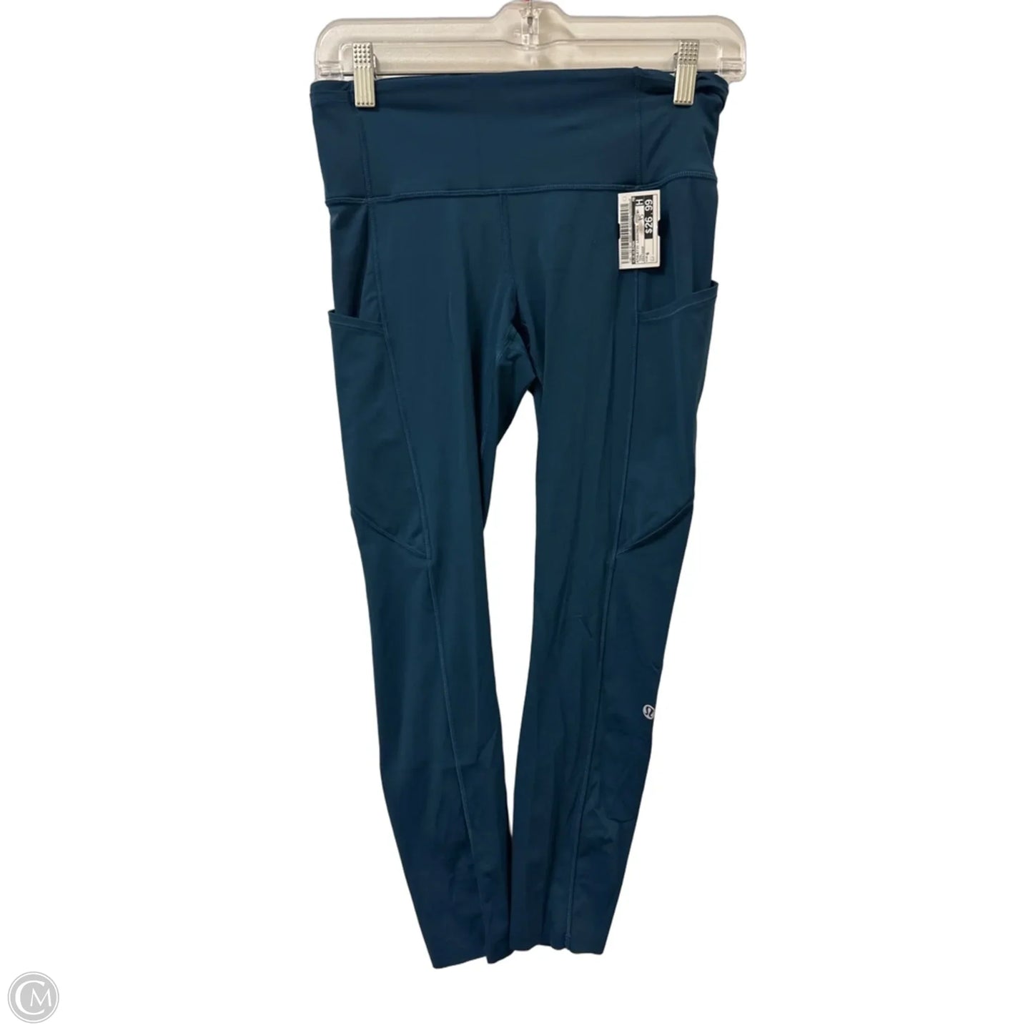 Athletic Leggings Capris By Lululemon In Teal, Size: 6