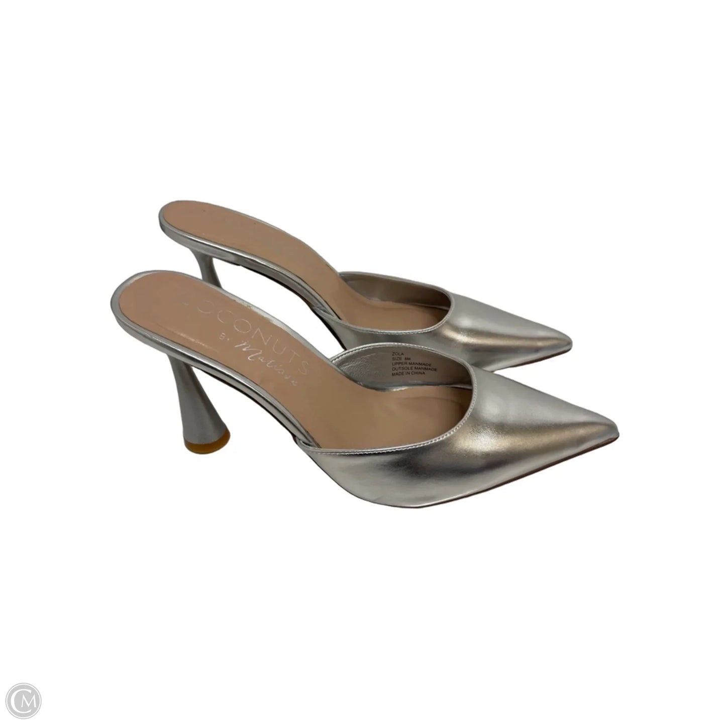 Shoes Heels Stiletto By Coconuts In Silver, Size: 8