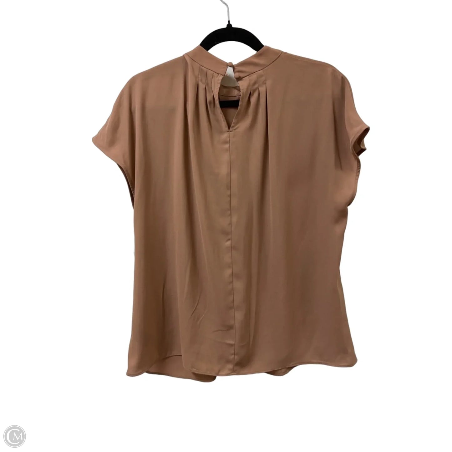 Top Short Sleeve By Worthington In Brown, Size: L