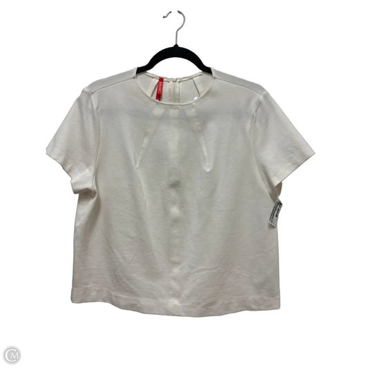 Top Short Sleeve By Spanx In White, Size: L