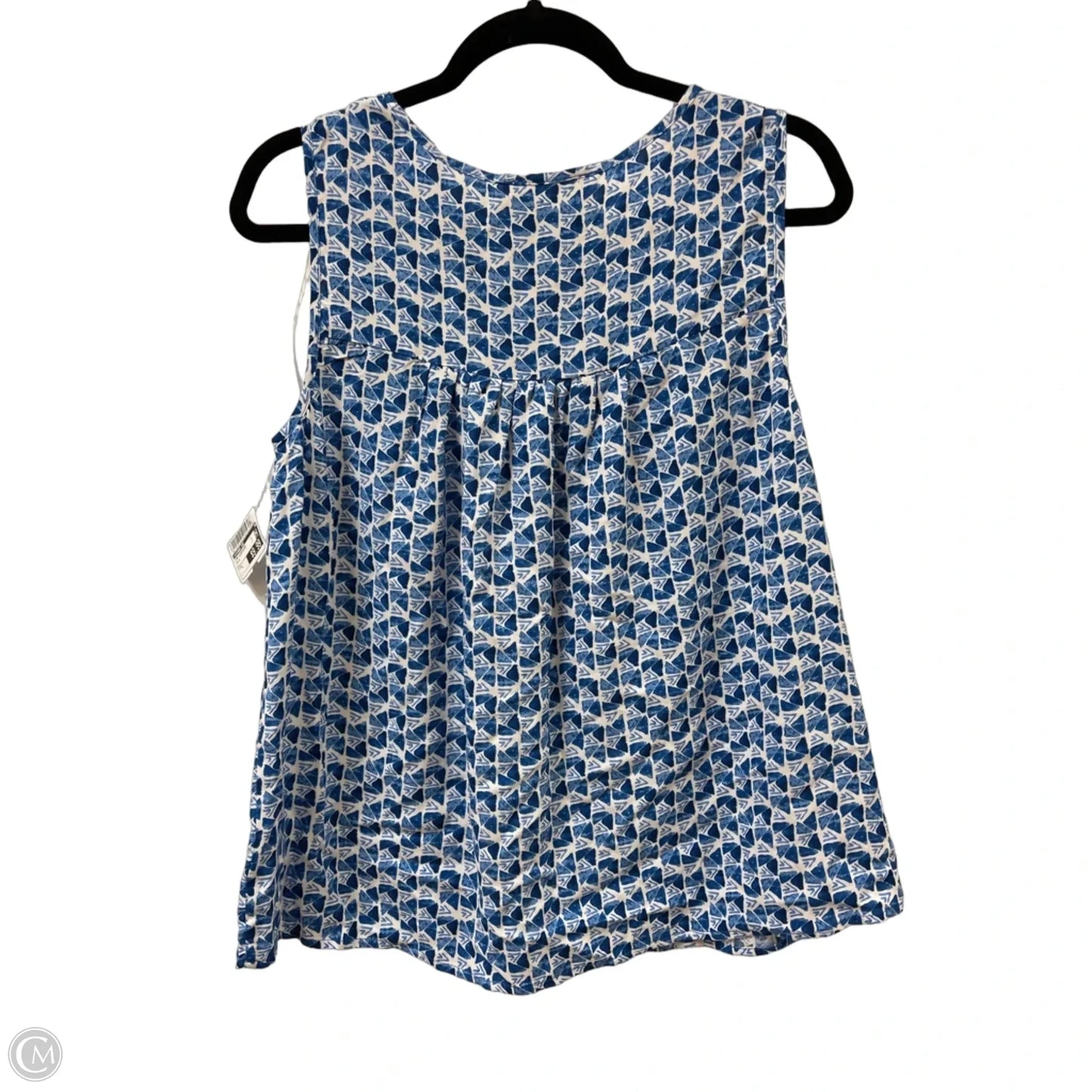 Top Sleeveless By Savanna Jane In Blue, Size: L
