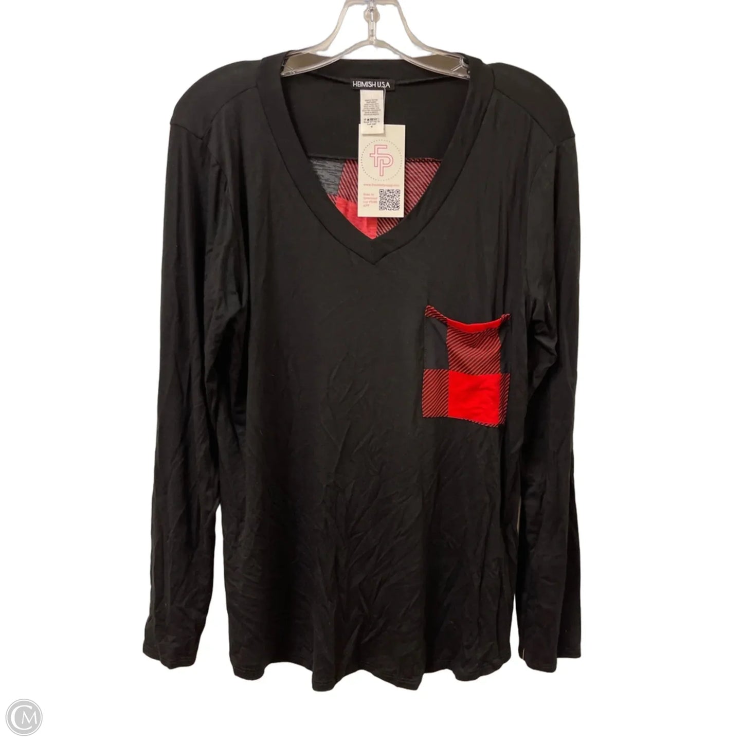 Top Long Sleeve By Heimish Usa In Black, Size: M
