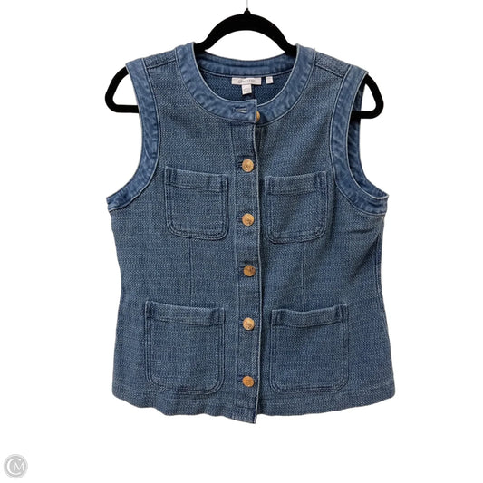 Vest Other By Chicos In Blue Denim, Size: M