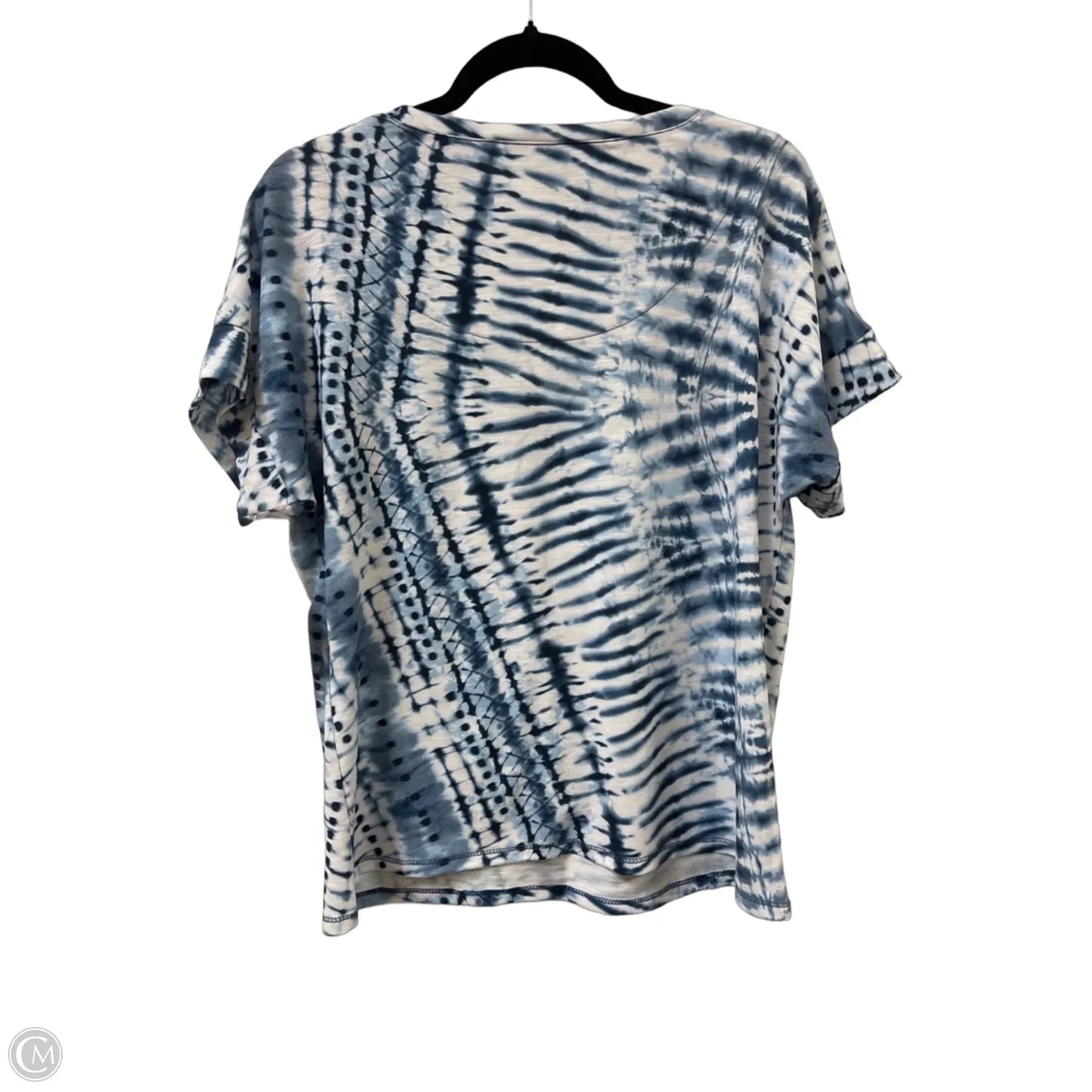 Top Short Sleeve By Chicos In Blue, Size: M
