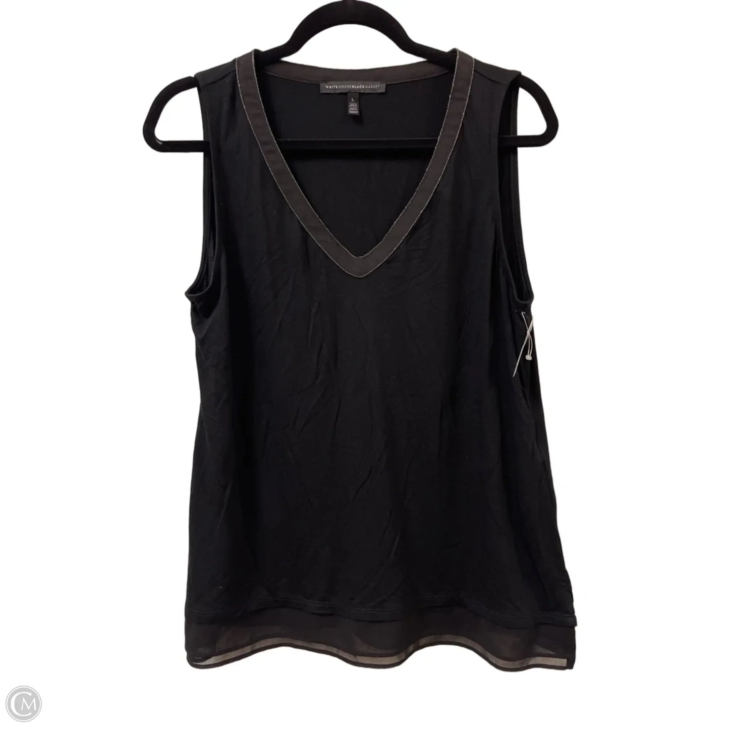 Top Sleeveless By White House Black Market In Black, Size: L