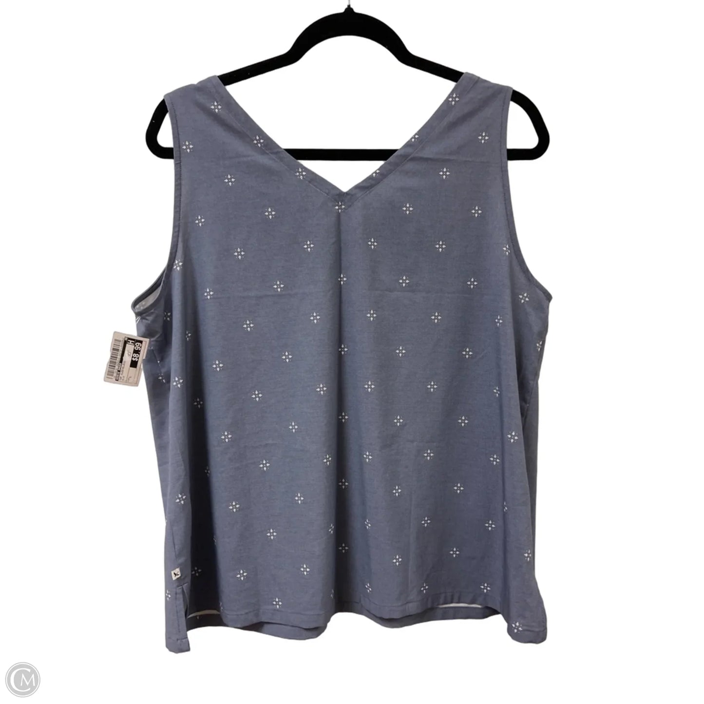 Top Sleeveless By Eddie Bauer In Blue, Size: L