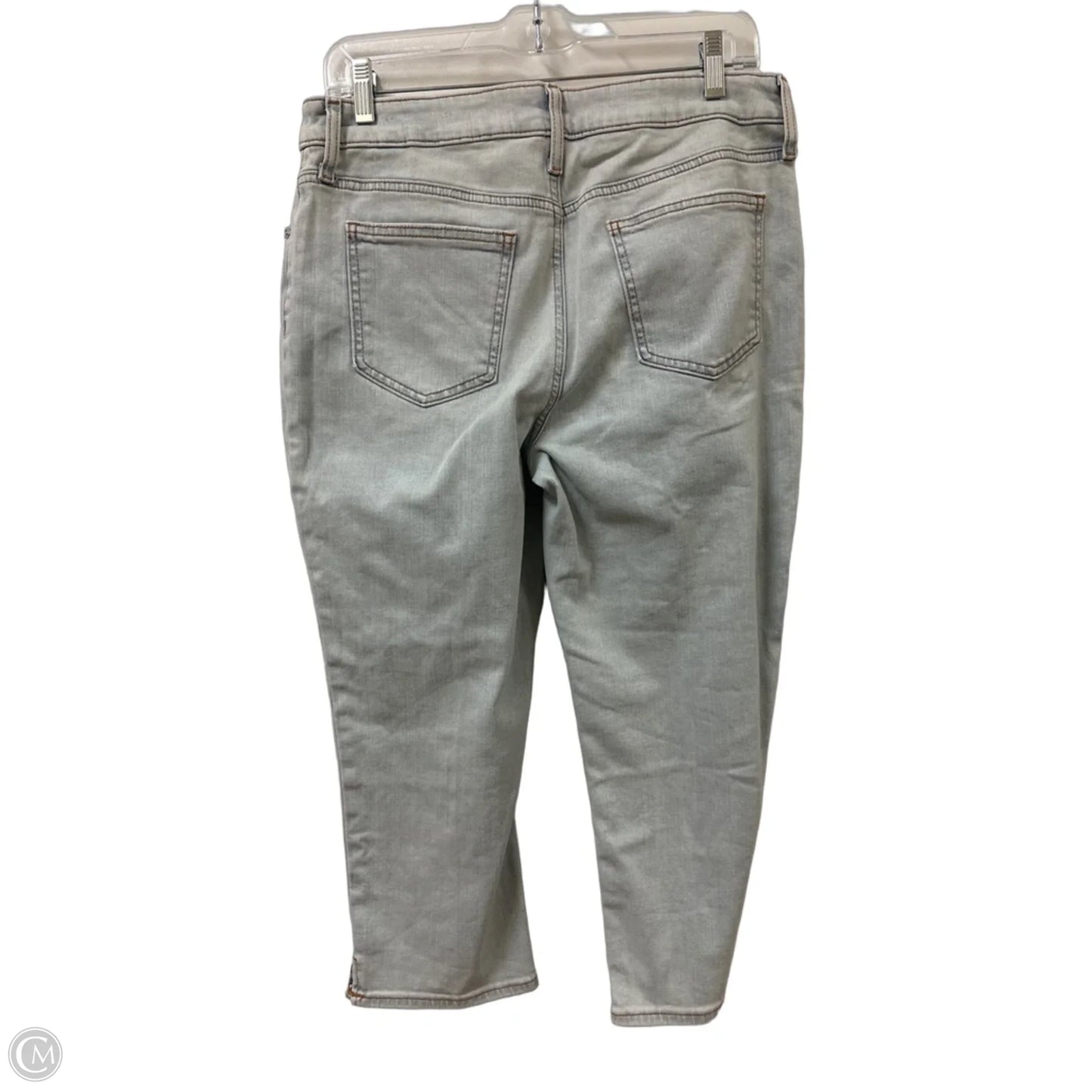 Jeans Cropped By Chicos In Blue Denim, Size: 6