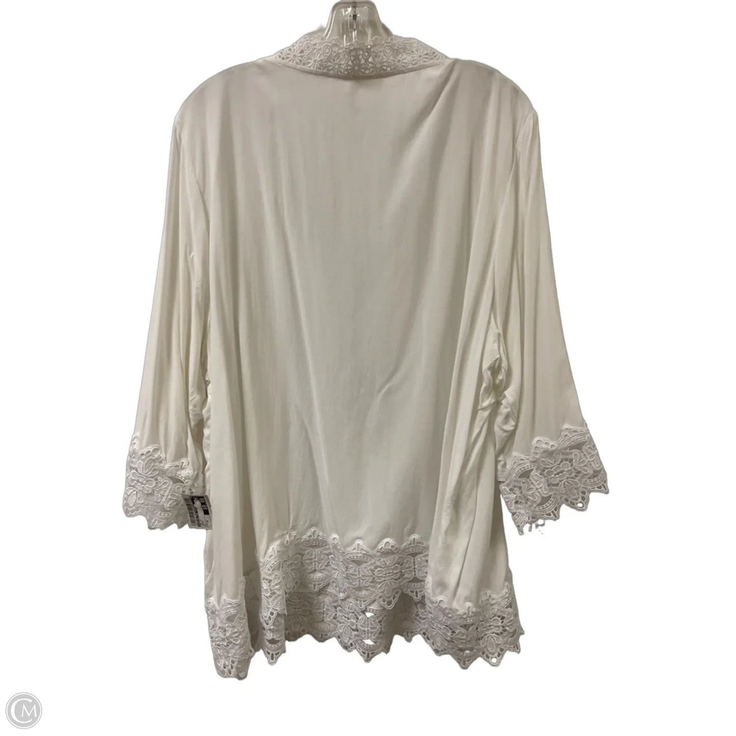 Top Long Sleeve By Chelsea And Theodore In Cream, Size: 3x