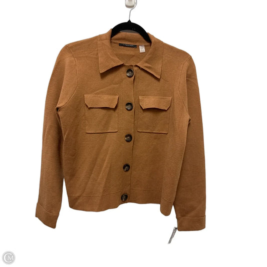 Sweater Cardigan By T Tahari In Brown, Size: S