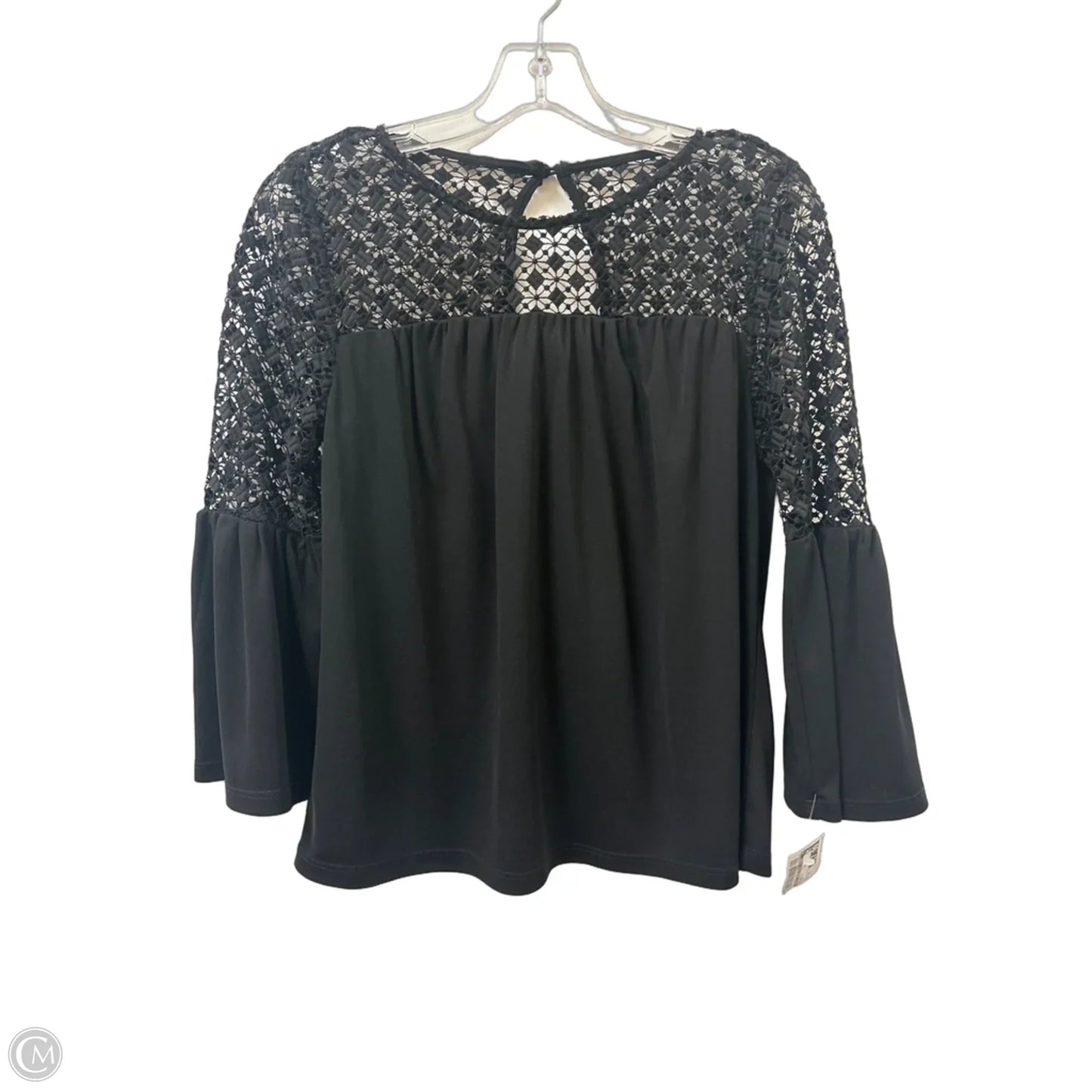 Blouse Long Sleeve By White House Black Market In Black, Size: Xs
