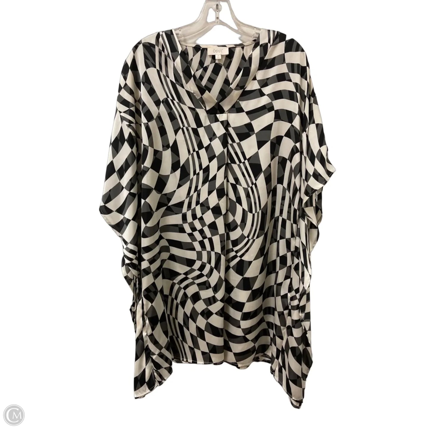 Dress Casual Short By Oddi In Black & Cream, Size: S