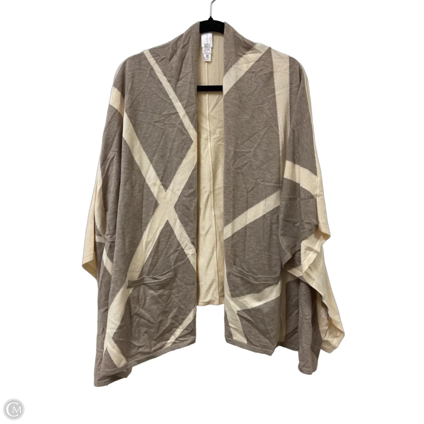 Sweater Cardigan By Wynne Layers In Cream, Size: L