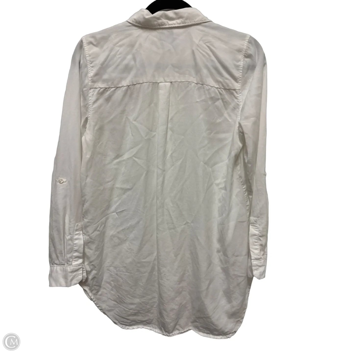 Top Long Sleeve By Clothes Mentor In White, Size: S