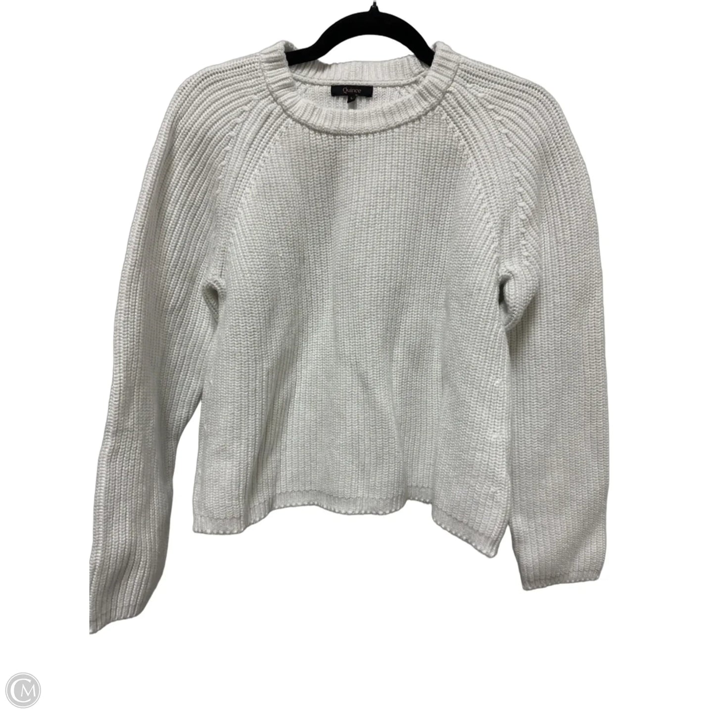 Sweater By Quince In White, Size: L