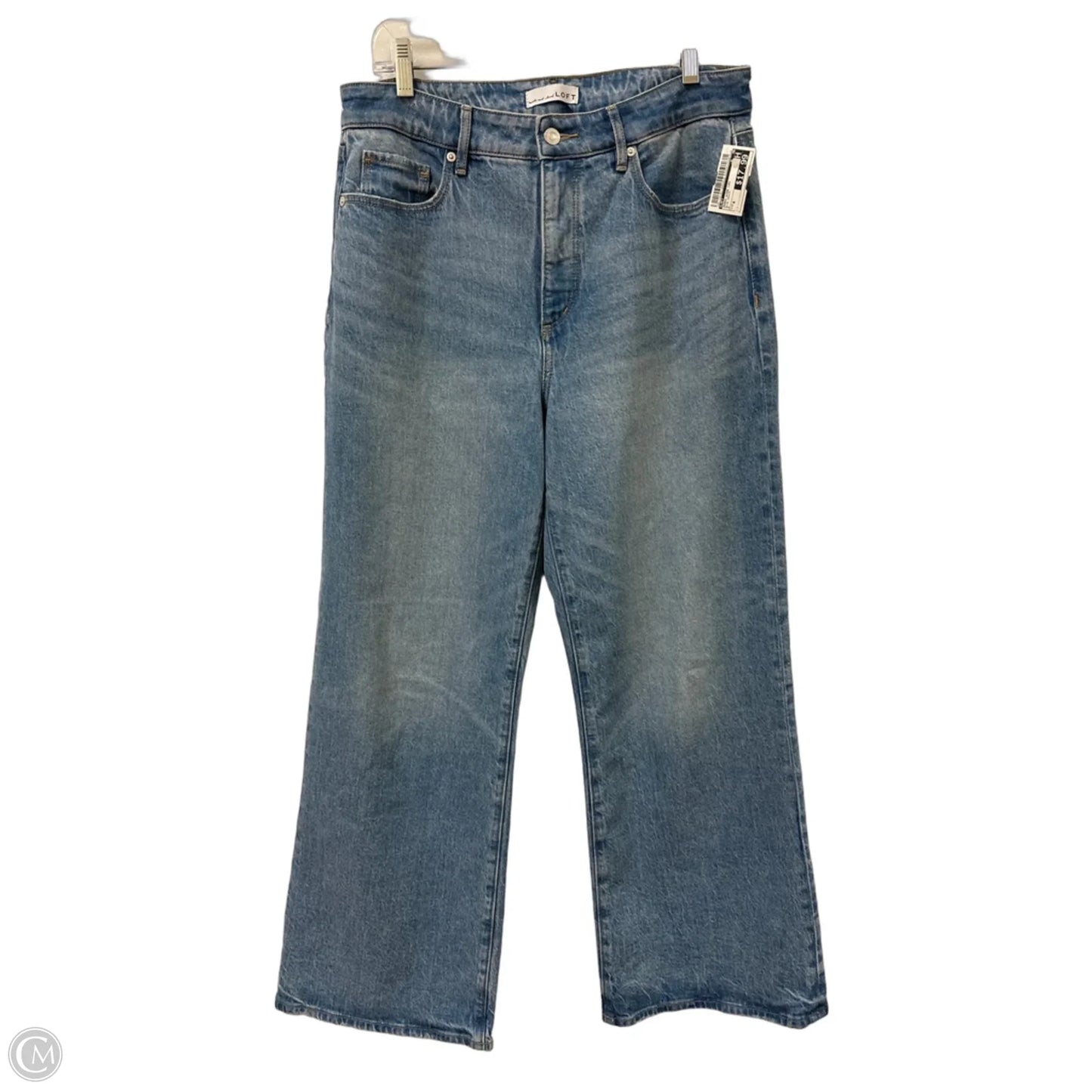 Jeans Wide Leg By Loft In Blue Denim, Size: 8