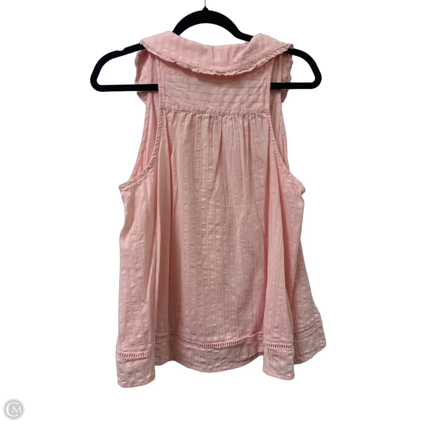 Top Sleeveless By Clothes Mentor In Pink, Size: L