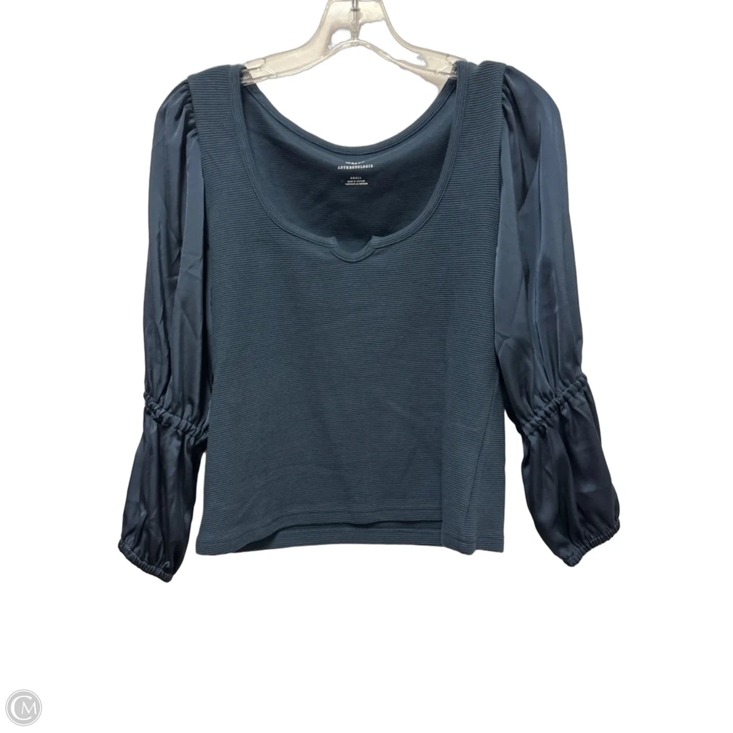 Blouse Long Sleeve By Maeve In Navy, Size: S