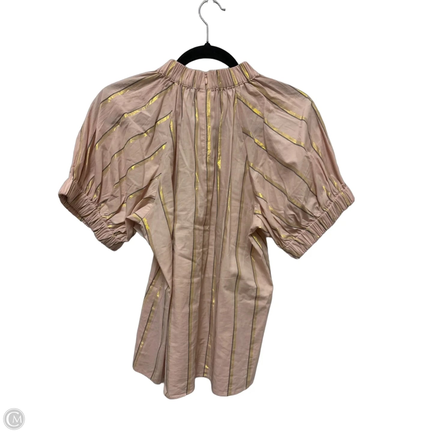 Top Short Sleeve By Ann Taylor In Pink, Size: S