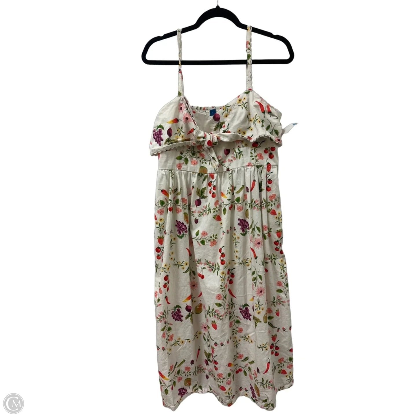 Dress Casual Midi By Old Navy In Cream, Size: L