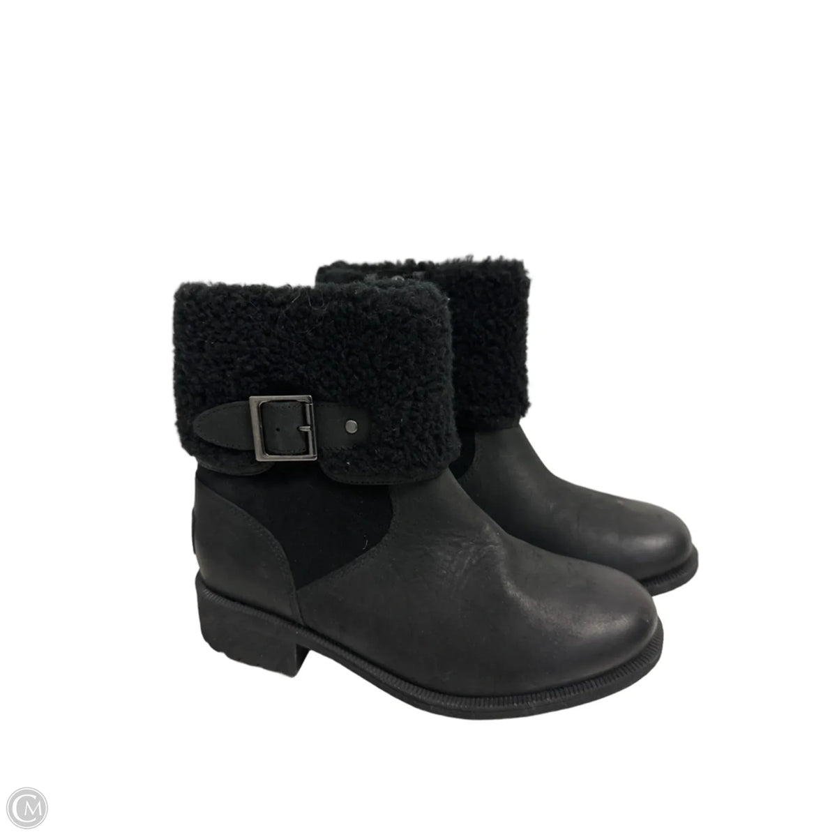 Boots Designer By Ugg In Black, Size: 7