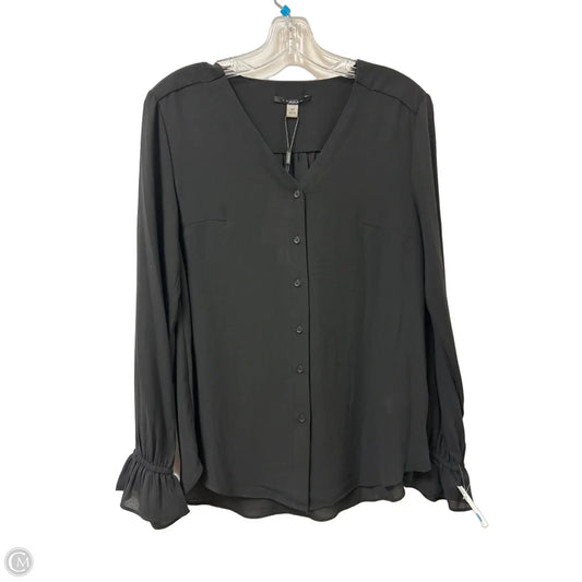 Blouse Long Sleeve By T Tahari In Black, Size: M
