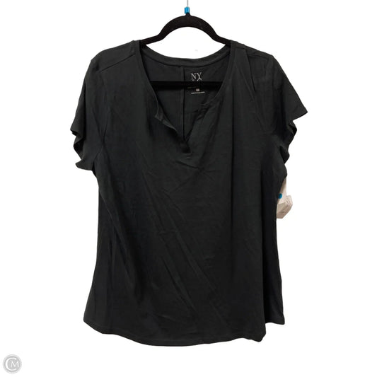 Top Short Sleeve Basic By New York And Co In Black, Size: Xl