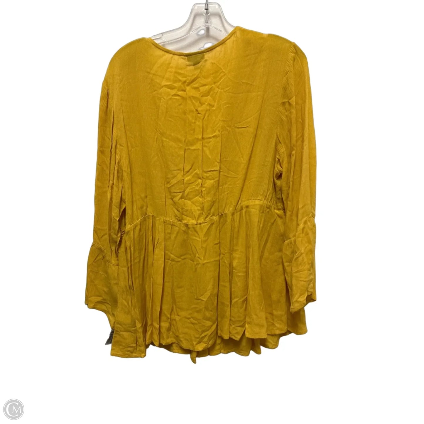 Top Long Sleeve By Torrid In Yellow, Size: Xl