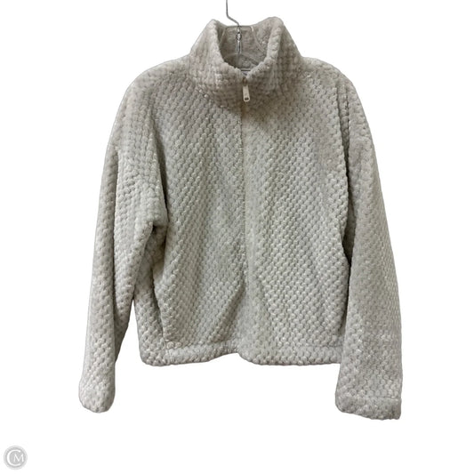 Jacket Fleece By Calvin Klein In Grey, Size: M