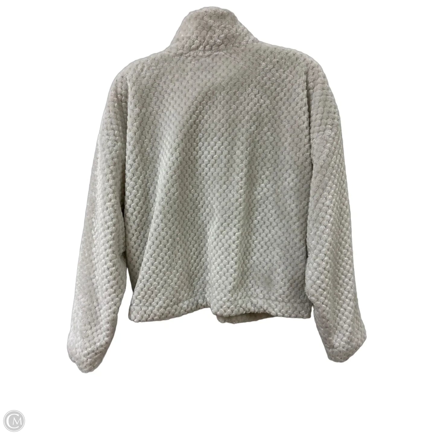 Jacket Fleece By Calvin Klein In Grey, Size: M