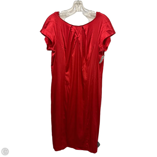 Dress Luxury Designer By Moschino In Red, Size: L