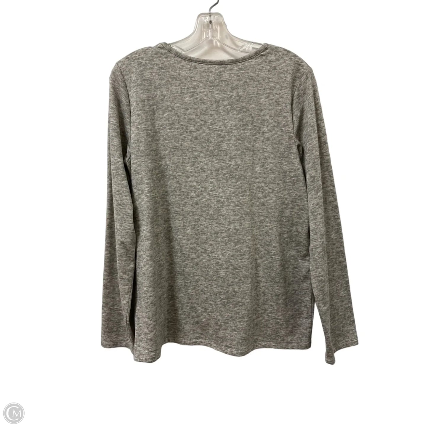 Top Long Sleeve Basic By Croft And Barrow In Grey, Size: S