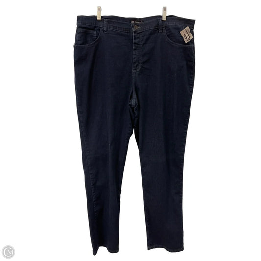 Jeans Straight By Lee In Blue Denim, Size: 18